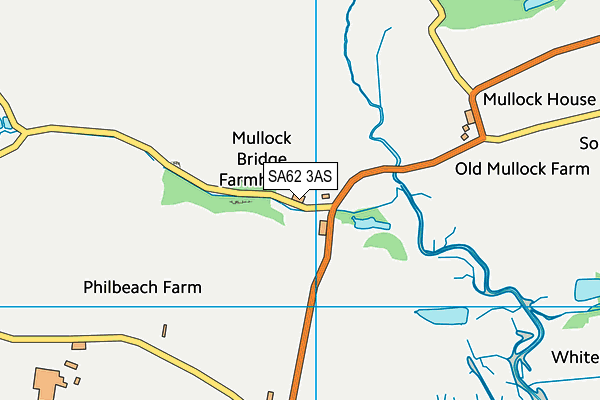 SA62 3AS map - OS VectorMap District (Ordnance Survey)