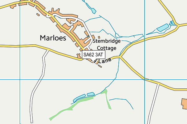 SA62 3AT map - OS VectorMap District (Ordnance Survey)