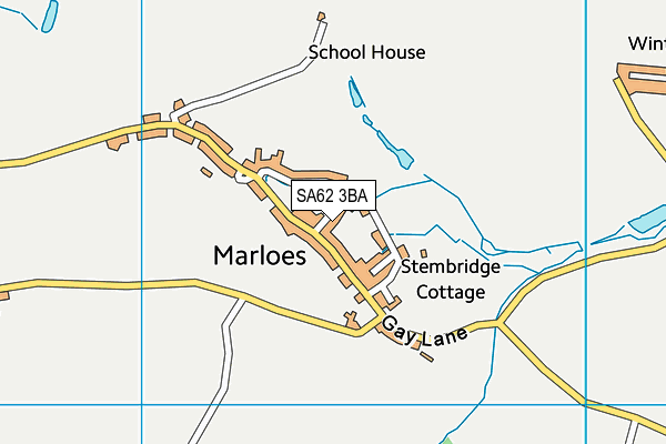 SA62 3BA map - OS VectorMap District (Ordnance Survey)