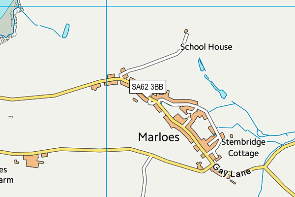 SA62 3BB map - OS VectorMap District (Ordnance Survey)