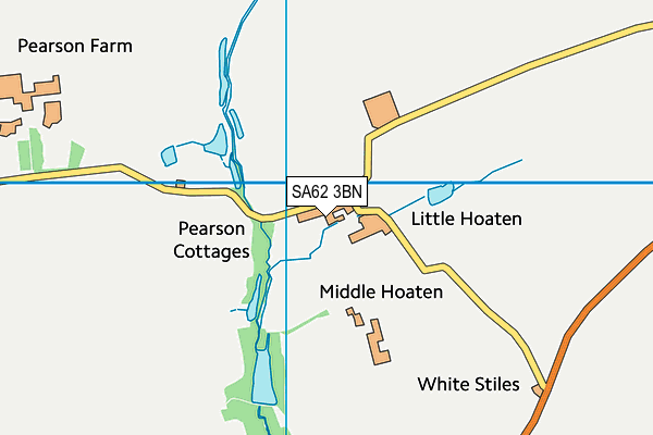 SA62 3BN map - OS VectorMap District (Ordnance Survey)