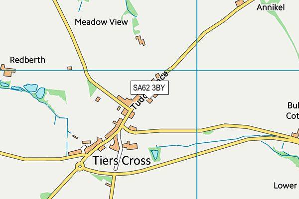 SA62 3BY map - OS VectorMap District (Ordnance Survey)