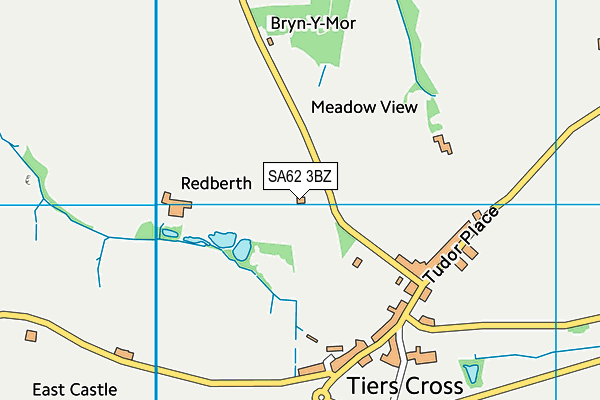 SA62 3BZ map - OS VectorMap District (Ordnance Survey)