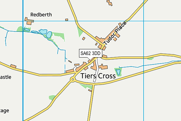 SA62 3DD map - OS VectorMap District (Ordnance Survey)