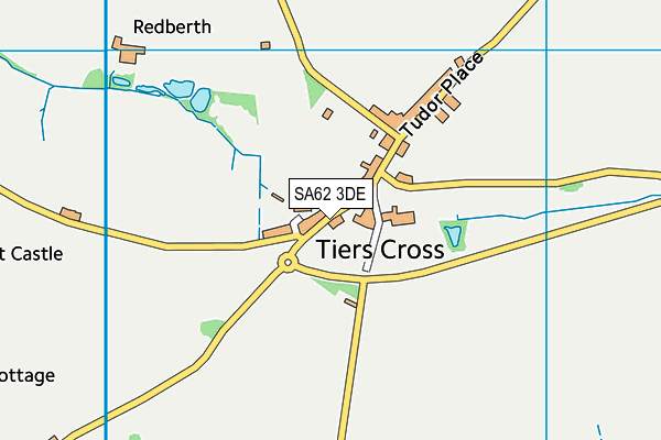 SA62 3DE map - OS VectorMap District (Ordnance Survey)