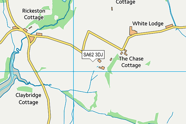 SA62 3DJ map - OS VectorMap District (Ordnance Survey)