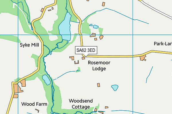 SA62 3ED map - OS VectorMap District (Ordnance Survey)