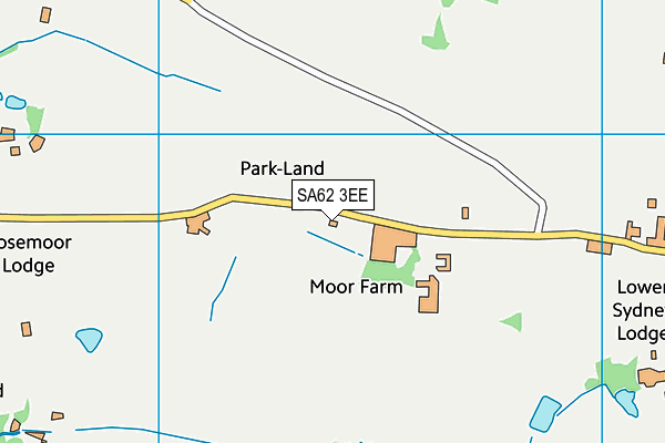 SA62 3EE map - OS VectorMap District (Ordnance Survey)