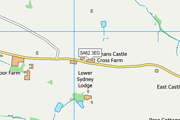 SA62 3EG map - OS VectorMap District (Ordnance Survey)