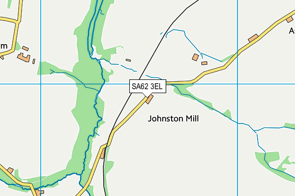 SA62 3EL map - OS VectorMap District (Ordnance Survey)