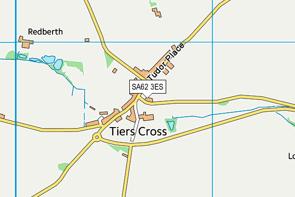 SA62 3ES map - OS VectorMap District (Ordnance Survey)