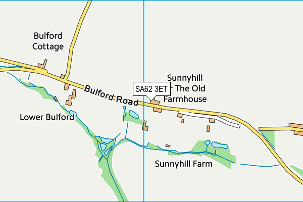 SA62 3ET map - OS VectorMap District (Ordnance Survey)