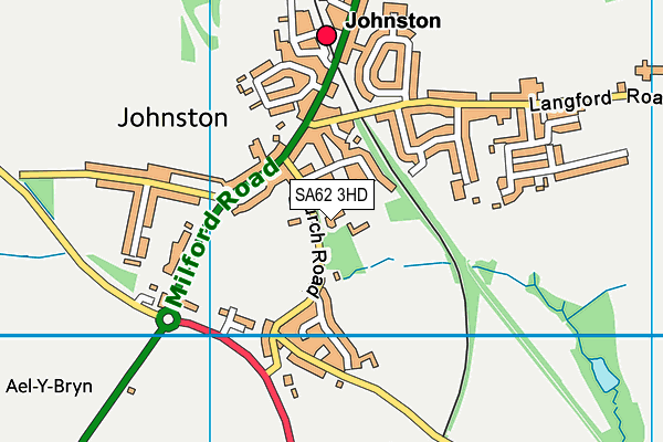 SA62 3HD map - OS VectorMap District (Ordnance Survey)