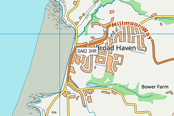 SA62 3HR map - OS VectorMap District (Ordnance Survey)
