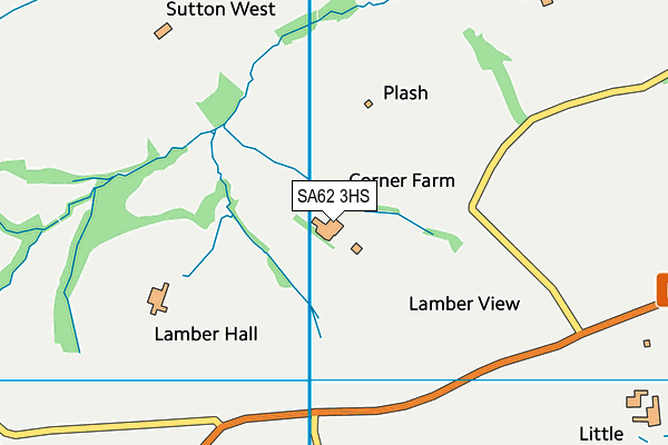 SA62 3HS map - OS VectorMap District (Ordnance Survey)