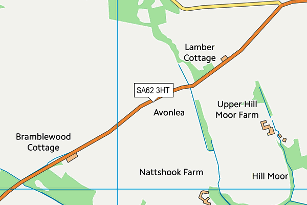 SA62 3HT map - OS VectorMap District (Ordnance Survey)