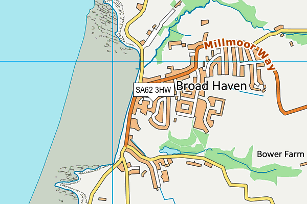 SA62 3HW map - OS VectorMap District (Ordnance Survey)