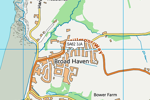 SA62 3JA map - OS VectorMap District (Ordnance Survey)