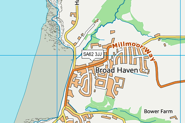 SA62 3JJ map - OS VectorMap District (Ordnance Survey)