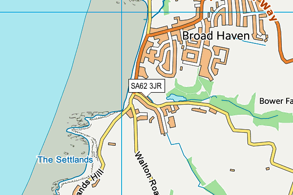 SA62 3JR map - OS VectorMap District (Ordnance Survey)
