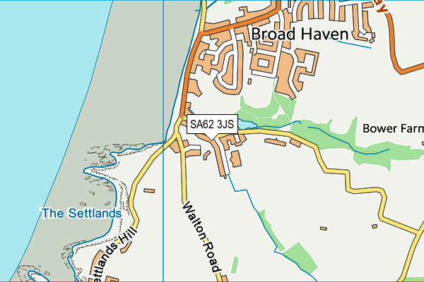 SA62 3JS map - OS VectorMap District (Ordnance Survey)