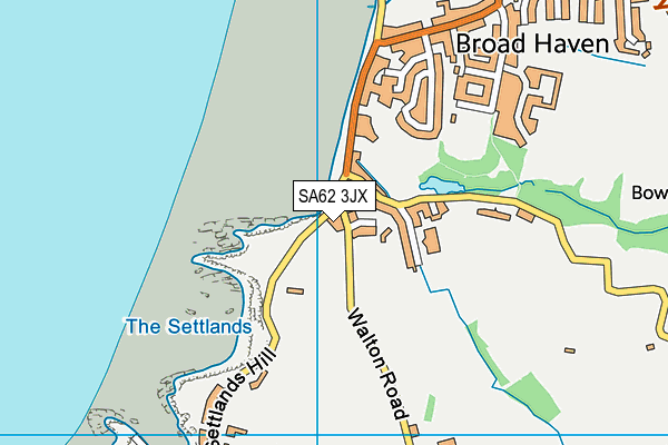 SA62 3JX map - OS VectorMap District (Ordnance Survey)