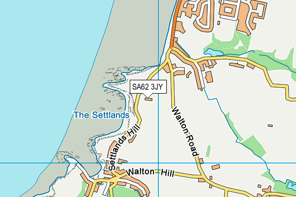 SA62 3JY map - OS VectorMap District (Ordnance Survey)