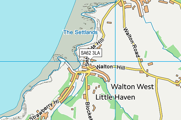 SA62 3LA map - OS VectorMap District (Ordnance Survey)