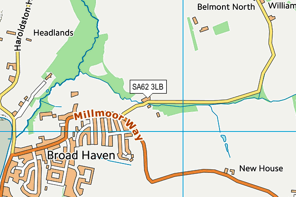 SA62 3LB map - OS VectorMap District (Ordnance Survey)