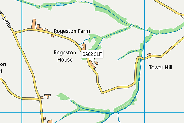 SA62 3LF map - OS VectorMap District (Ordnance Survey)