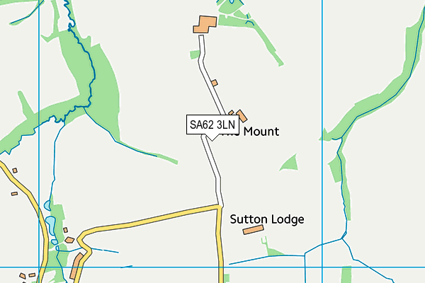 SA62 3LN map - OS VectorMap District (Ordnance Survey)