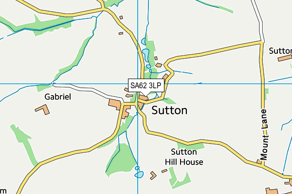 SA62 3LP map - OS VectorMap District (Ordnance Survey)