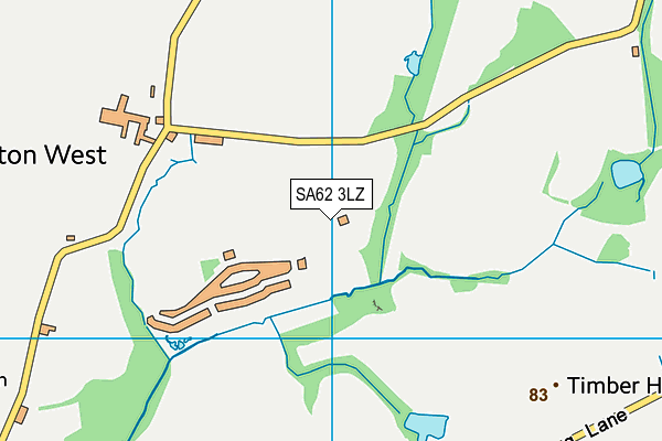 SA62 3LZ map - OS VectorMap District (Ordnance Survey)