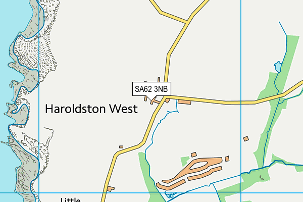 SA62 3NB map - OS VectorMap District (Ordnance Survey)