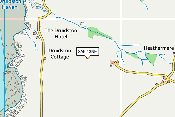 SA62 3NE map - OS VectorMap District (Ordnance Survey)