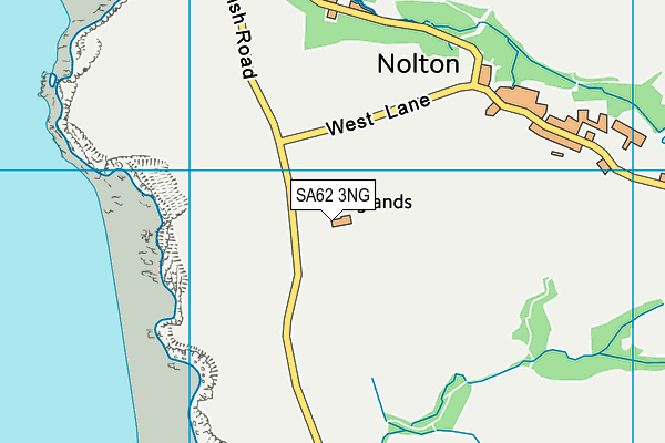 SA62 3NG map - OS VectorMap District (Ordnance Survey)