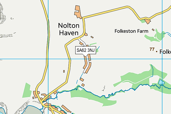 SA62 3NJ map - OS VectorMap District (Ordnance Survey)