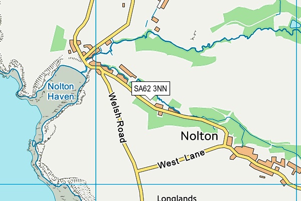 SA62 3NN map - OS VectorMap District (Ordnance Survey)