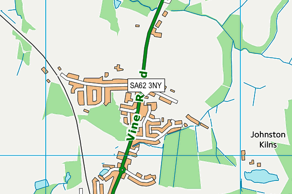 SA62 3NY map - OS VectorMap District (Ordnance Survey)