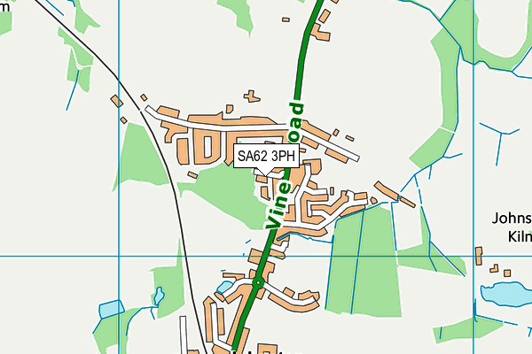 SA62 3PH map - OS VectorMap District (Ordnance Survey)
