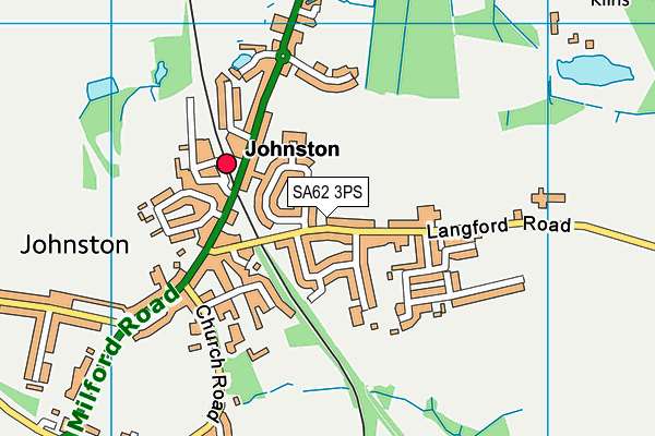 SA62 3PS map - OS VectorMap District (Ordnance Survey)