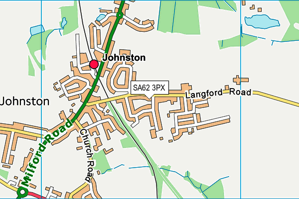 SA62 3PX map - OS VectorMap District (Ordnance Survey)