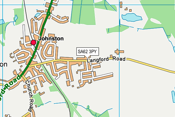 SA62 3PY map - OS VectorMap District (Ordnance Survey)