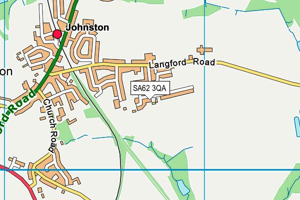 SA62 3QA map - OS VectorMap District (Ordnance Survey)