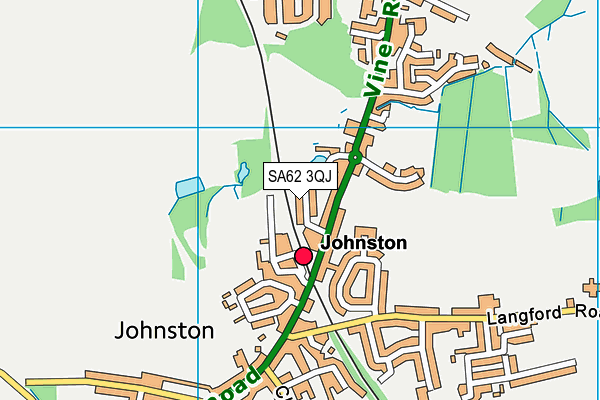 SA62 3QJ map - OS VectorMap District (Ordnance Survey)