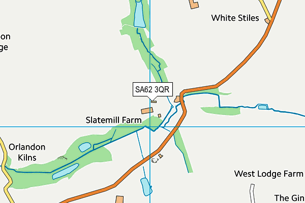 SA62 3QR map - OS VectorMap District (Ordnance Survey)