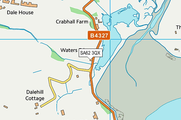 SA62 3QX map - OS VectorMap District (Ordnance Survey)