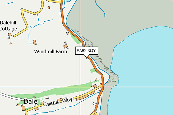 SA62 3QY map - OS VectorMap District (Ordnance Survey)