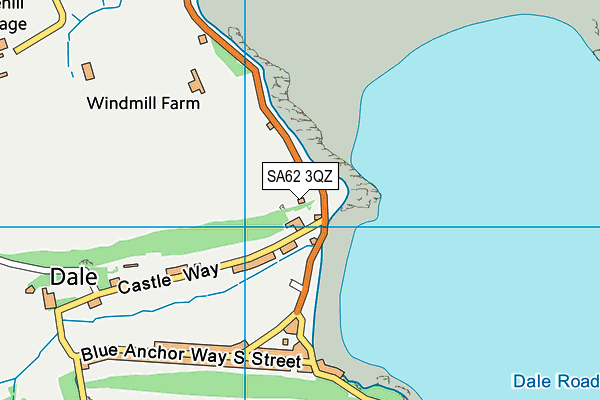 SA62 3QZ map - OS VectorMap District (Ordnance Survey)