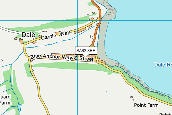 SA62 3RE map - OS VectorMap District (Ordnance Survey)